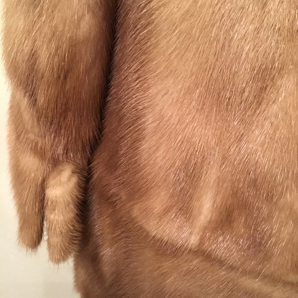 Real Natural Mink Fur Coat Jacket. Size L - Picture 9 of 13